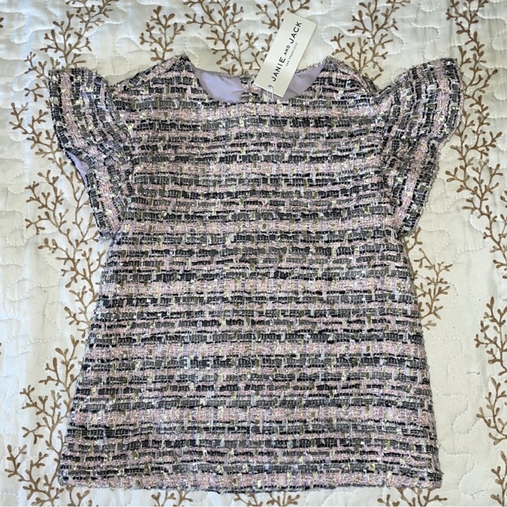 Brand new with tags Janie and Jack baby girl woven dress 3-6 months kid baby